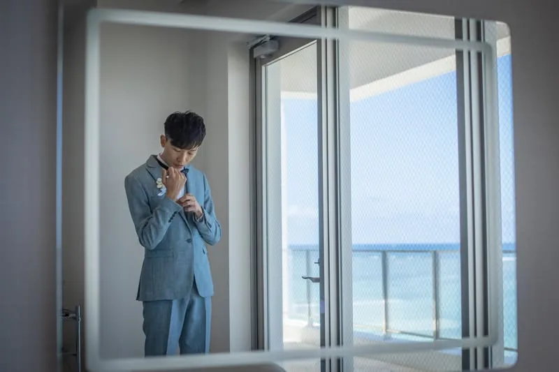 Gary 与 Queena|冲绳海之镜教堂双人海岛婚礼真实分享 Gary 与 Queena|冲绳海之镜教堂双人海岛婚礼真实分享