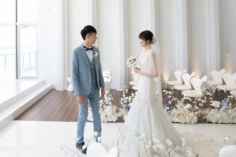 Gary 与 Queena|冲绳海之镜教堂双人海岛婚礼真实分享 Gary 与 Queena|冲绳海之镜教堂双人海岛婚礼真实分享