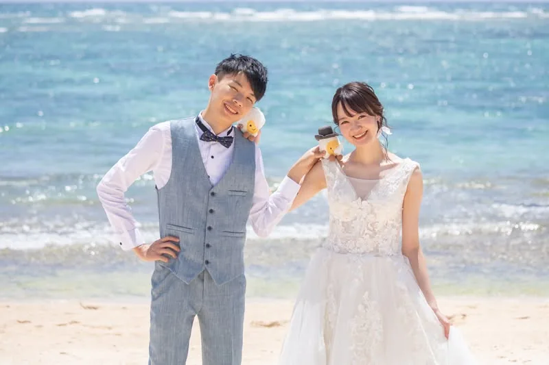 Gary 与 Queena|冲绳海之镜教堂双人海岛婚礼真实分享 Gary 与 Queena|冲绳海之镜教堂双人海岛婚礼真实分享