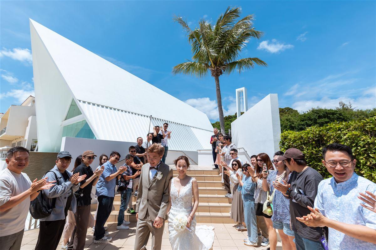 Ka Chun 与 Wing|冲绳五感艾妮丝教堂真实婚礼分享 Ka Chun 与 Wing|冲绳五感艾妮丝教堂真实婚礼分享