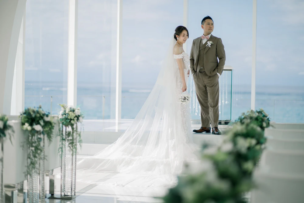 Ho Yin 与 Yin Wu|冲绳海之光教堂真实婚礼分享 Ho Yin 与 Yin Wu|冲绳海之光教堂真实婚礼分享