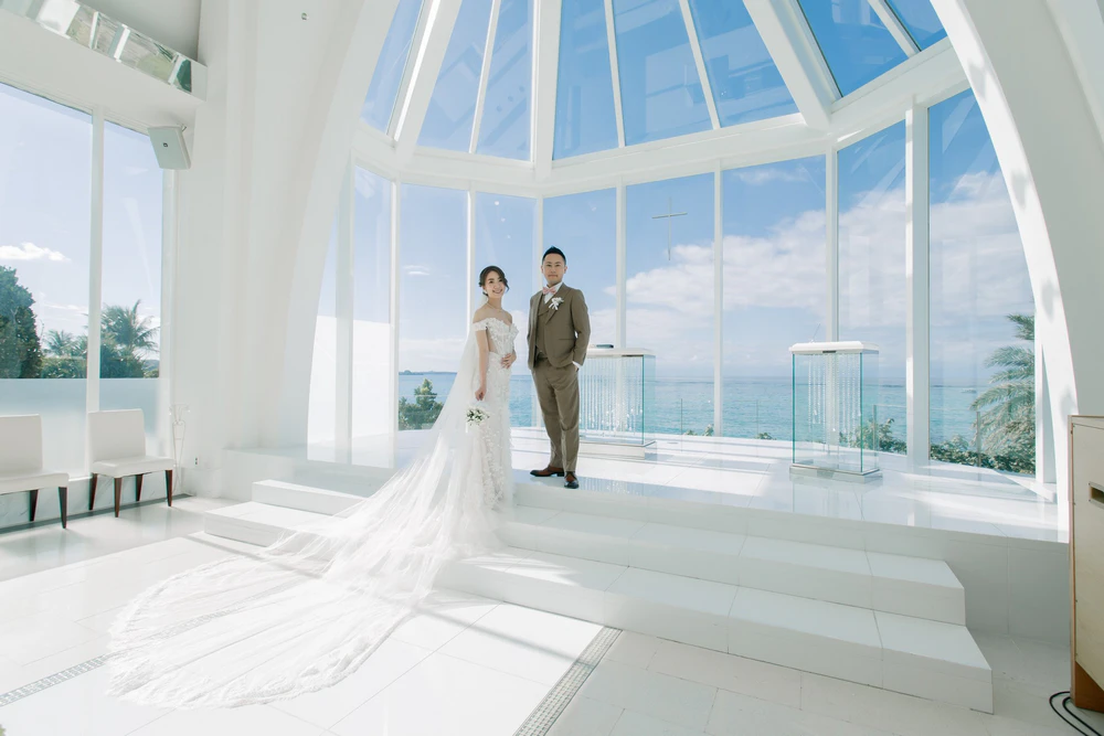 Ho Yin 与 Yin Wu|冲绳海之光教堂真实婚礼分享 Ho Yin 与 Yin Wu|冲绳海之光教堂真实婚礼分享