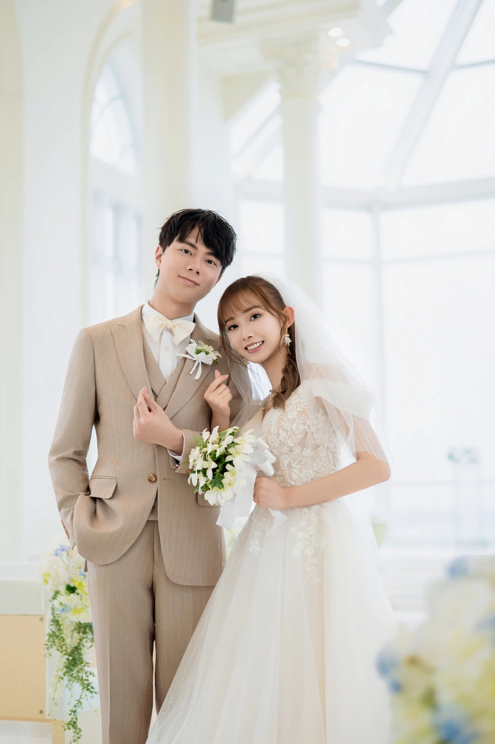 MAN 与 LIU｜冲绳海之翼克丽丝蒂教堂真实婚礼分享