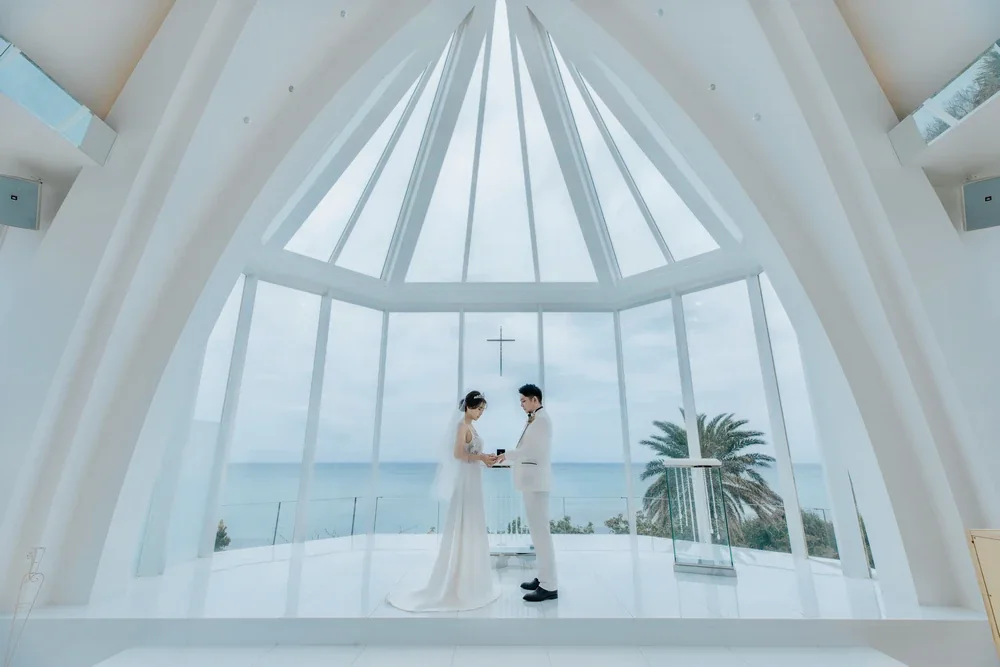 权训与俊婷|冲绳海之光教堂海外婚纱拍摄真实分享 权训与俊婷|冲绳海之光教堂海外婚纱拍摄真实分享