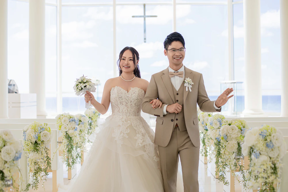 瑞强与佩珊|冲绳海之翼克丽丝蒂教堂真实婚礼分享 瑞强与佩珊|冲绳海之翼克丽丝蒂教堂真实婚礼分享